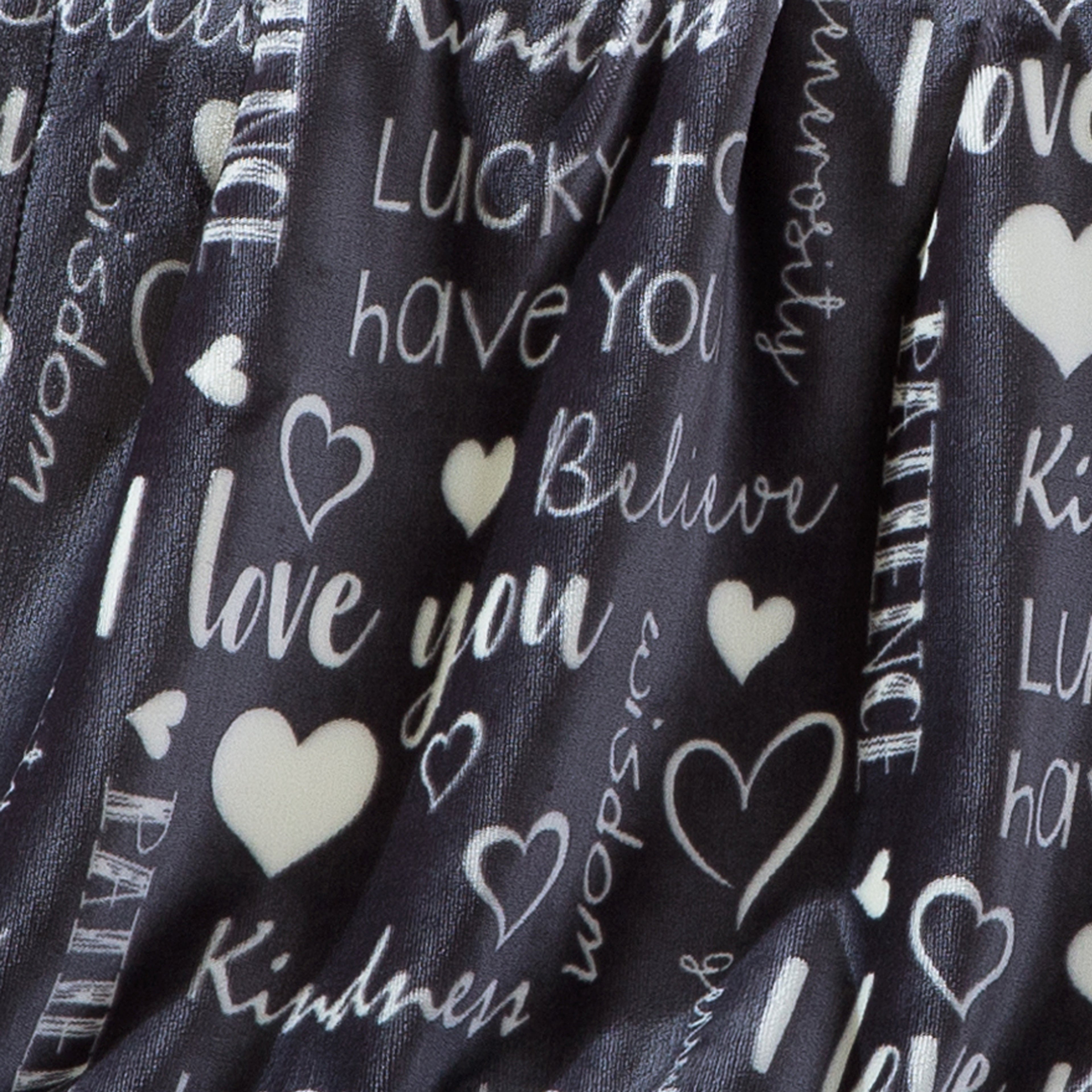 50" x 60" Valentine Inspired Sherpa Back Throw