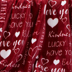 50" x 60" Valentine Inspired Sherpa Back Throw