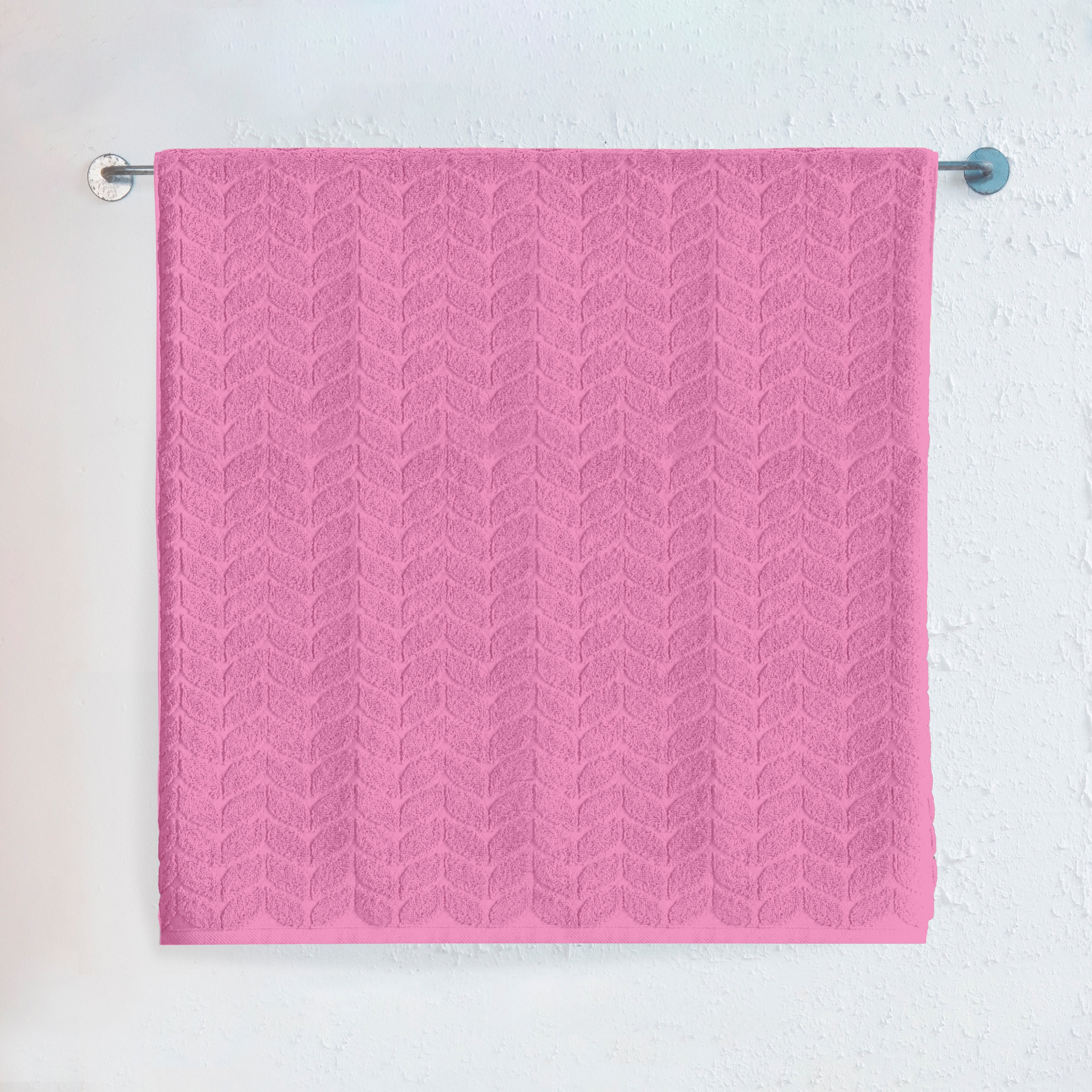 1-Piece Premium Turkish Cotton Braided Jumbo Towel, 35x 70 inch