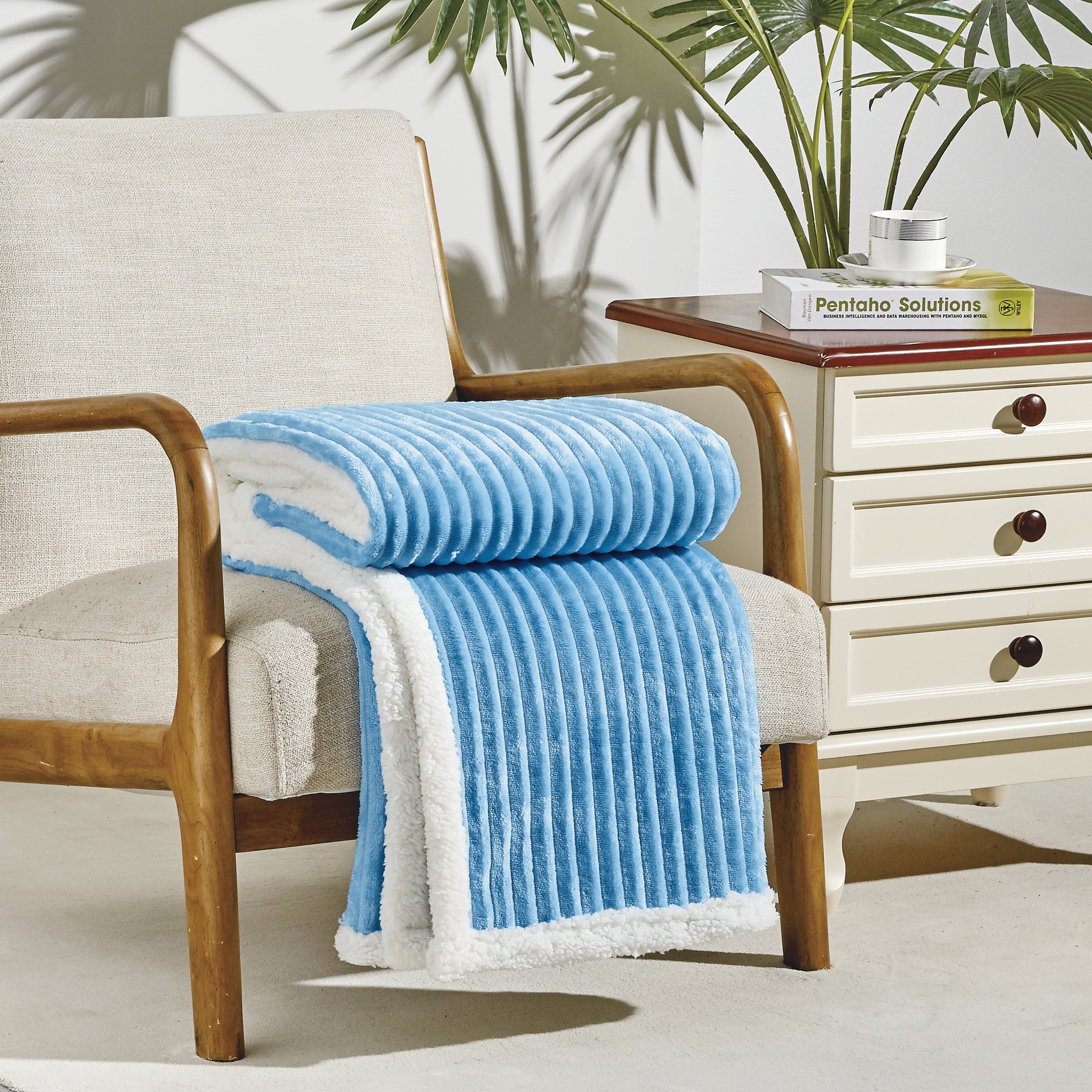 Corduroy Design Luxury Sherpa Blanket