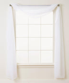 1 Panel - Scarf Solid Sheer Curtain Panel - Rod Pocket - 60" Width X 216" Length