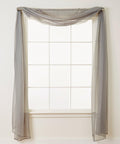 1 Panel - Scarf Solid Sheer Curtain Panel - Rod Pocket - 60" Width X 216" Length