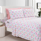 6-Piece Tropical Pattern Bed Sheet Set - Soft as a Hotel Premium Quality