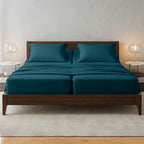 Essential 4-Piece 3-Line Embroidery Sheet Set, Soft as a Hotel Premium Quality,  Moody Shades