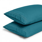 Set of 2 Pillowcases- 3 Line Embroidery