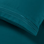 Essential 4-Piece 3-Line Embroidery Sheet Set, Soft as a Hotel Premium Quality,  Moody Shades