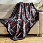 50" x 60" Printed Sherpa Back Throw