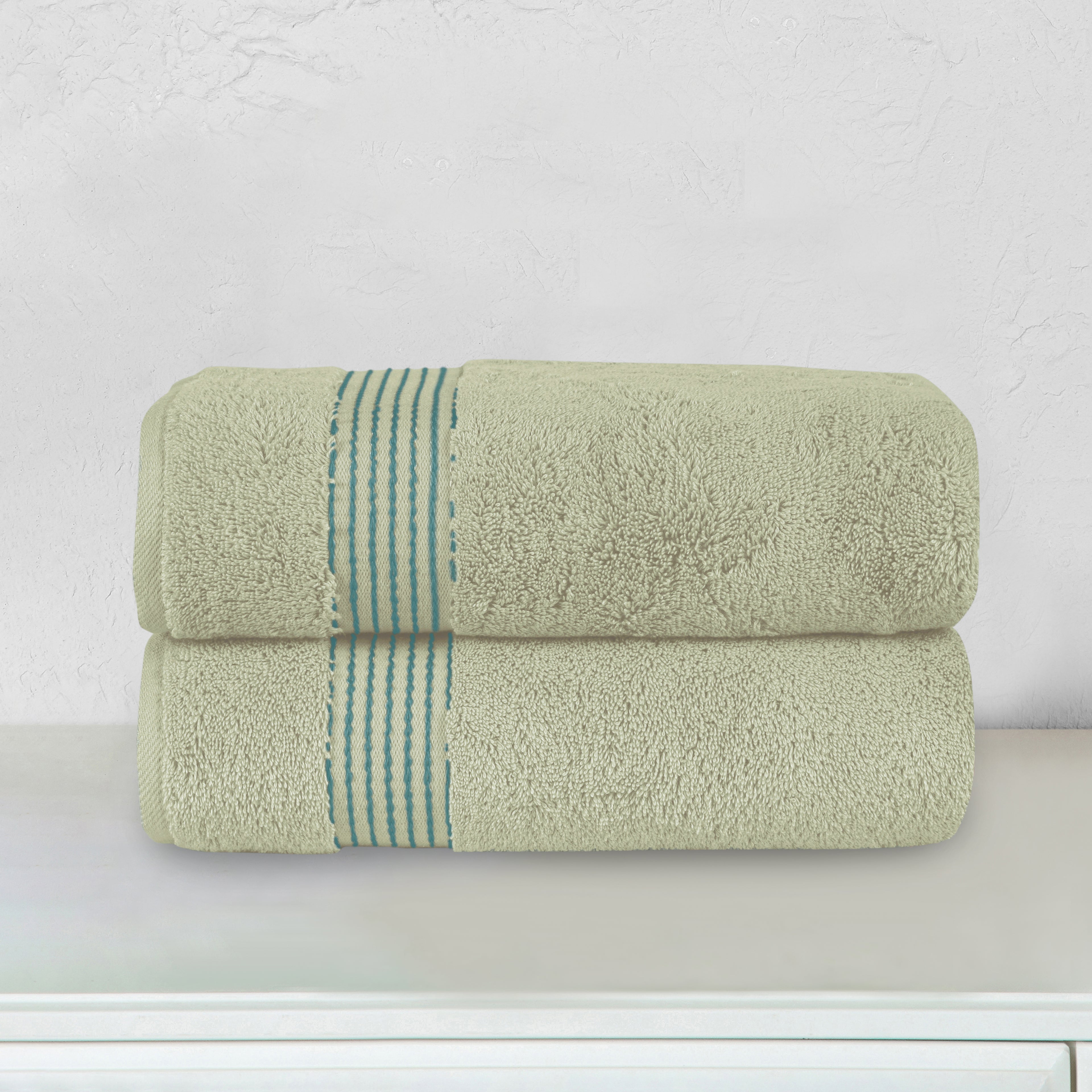 2-Pack Premium Turkish Cotton Bath Towel Set, 27 x 54 inch