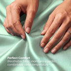Fine 4-Piece Silky Satin Sheet Set, Bright Shades