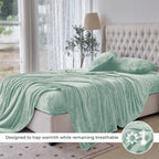4-Piece Velvet Plush Flannel Sheet Set