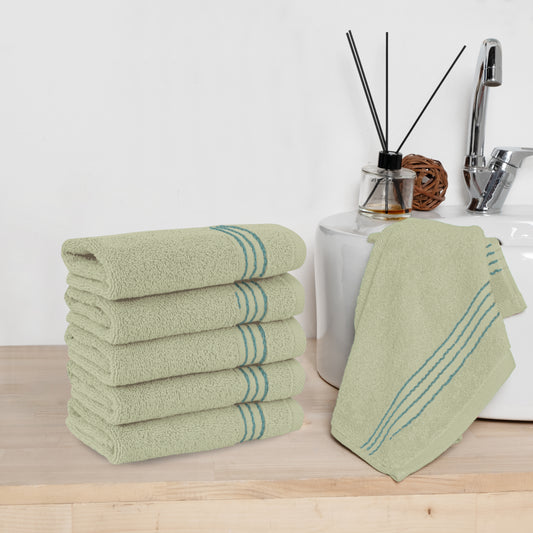 Elegant Comfort 6 Pack Premium Turkish Cotton Washcloths Set, 13 x 13 inch