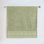 1-Piece Premium Turkish Cotton 4 Lines Stripe Jumbo Towel, 35x 70 inch