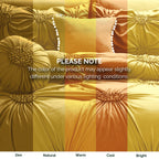 10-Piece Sunflower Comforter Set - Includes 4-Piece Sheet Set with Double Sided Storage Pockets
