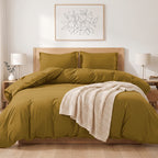 Essential 3-Piece Solid Duvet Cover Set