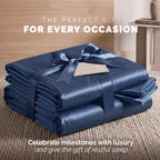 Fine 4-Piece Silky Satin Sheet Set, Moody Shades
