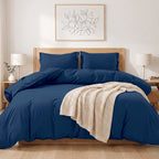 Essential 3-Piece Solid Duvet Cover Set