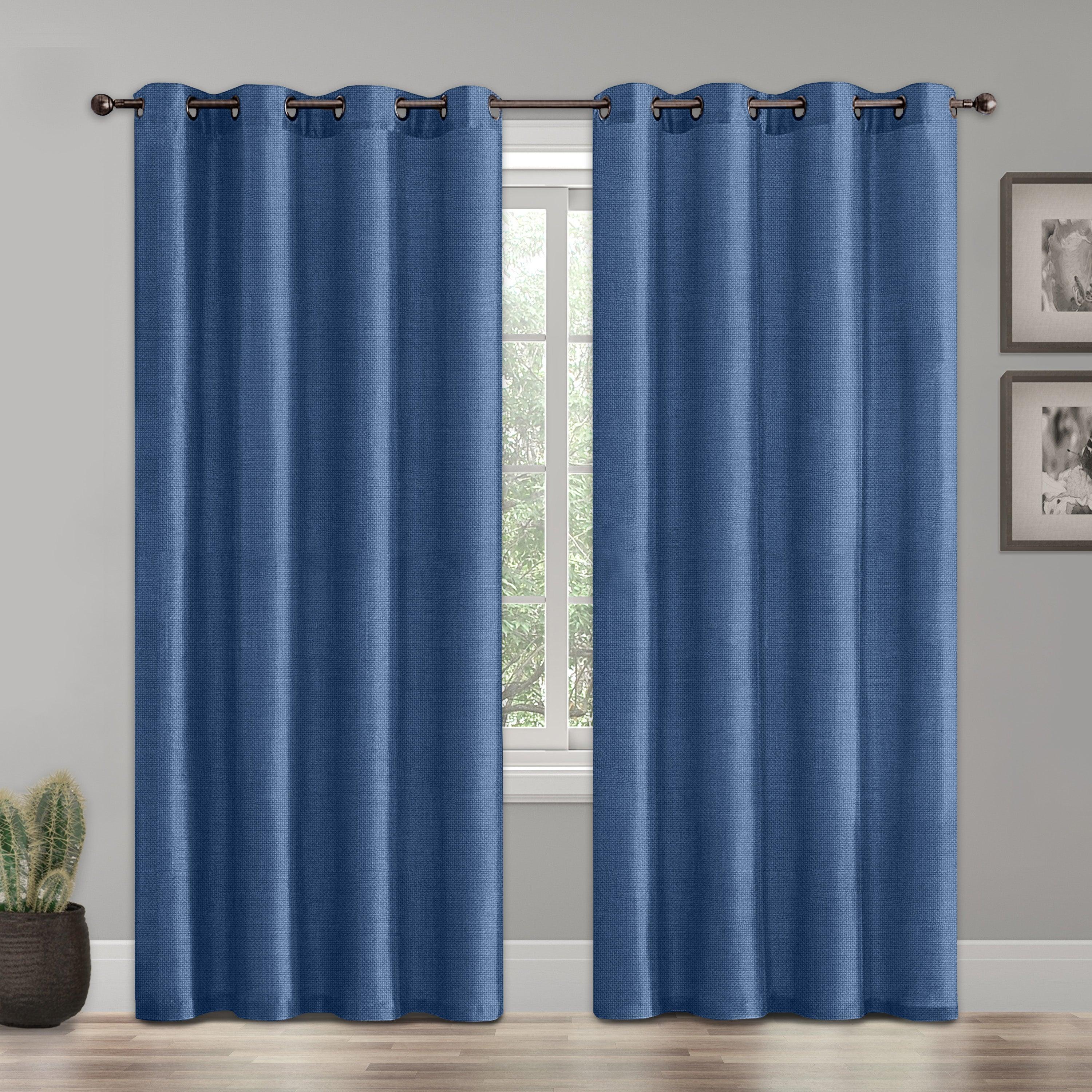 Set of 2 Room Darkening Grommet Top Curtains