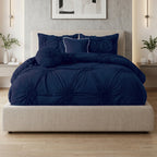 10-Piece Sunflower Comforter Set - Includes 4-Piece Sheet Set with Double Sided Storage Pockets