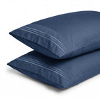 Set of 2 Pillowcases- 3 Line Embroidery