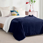 Reversible Sherpa Throw Blanket - Sherpa Back Throw Blanket