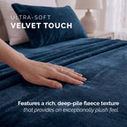 4-Piece Velvet Plush Flannel Sheet Set