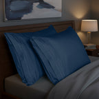 Set of 2 Pillowcases- 3 Line Embroidery