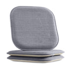 2-Pack Textured Chair Cushion Covers - Skid-Proof Rubber Backing