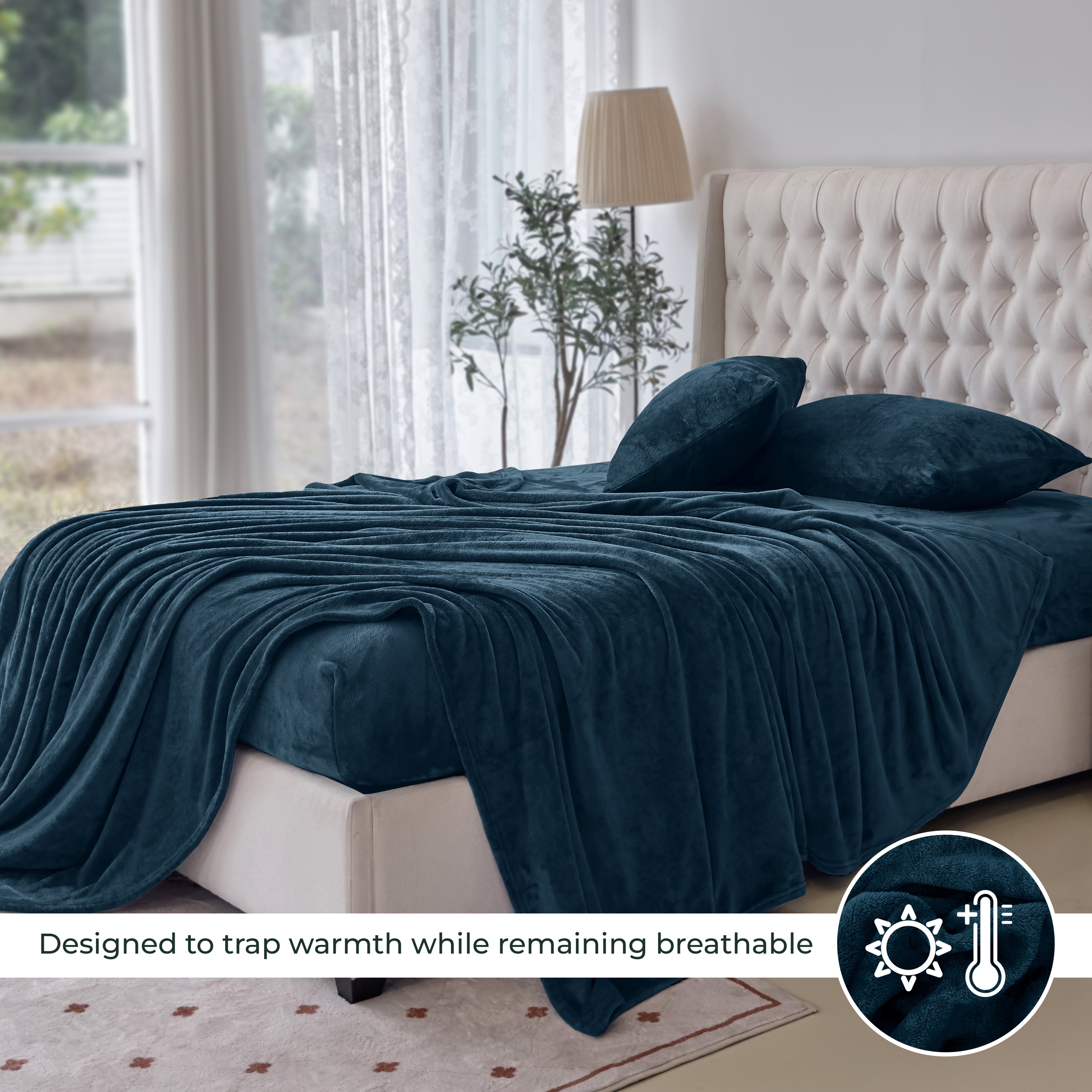 4-Piece Velvet Plush Flannel Sheet Set