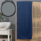 1-Piece Premium Turkish Cotton Corduroy Stripe Oversized Bath Sheet Towel 40 x 80 Inch