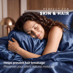Fine 4-Piece Silky Satin Sheet Set, Moody Shades
