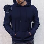 Men Casual Sherpa-Lined Cotton Hoodie
