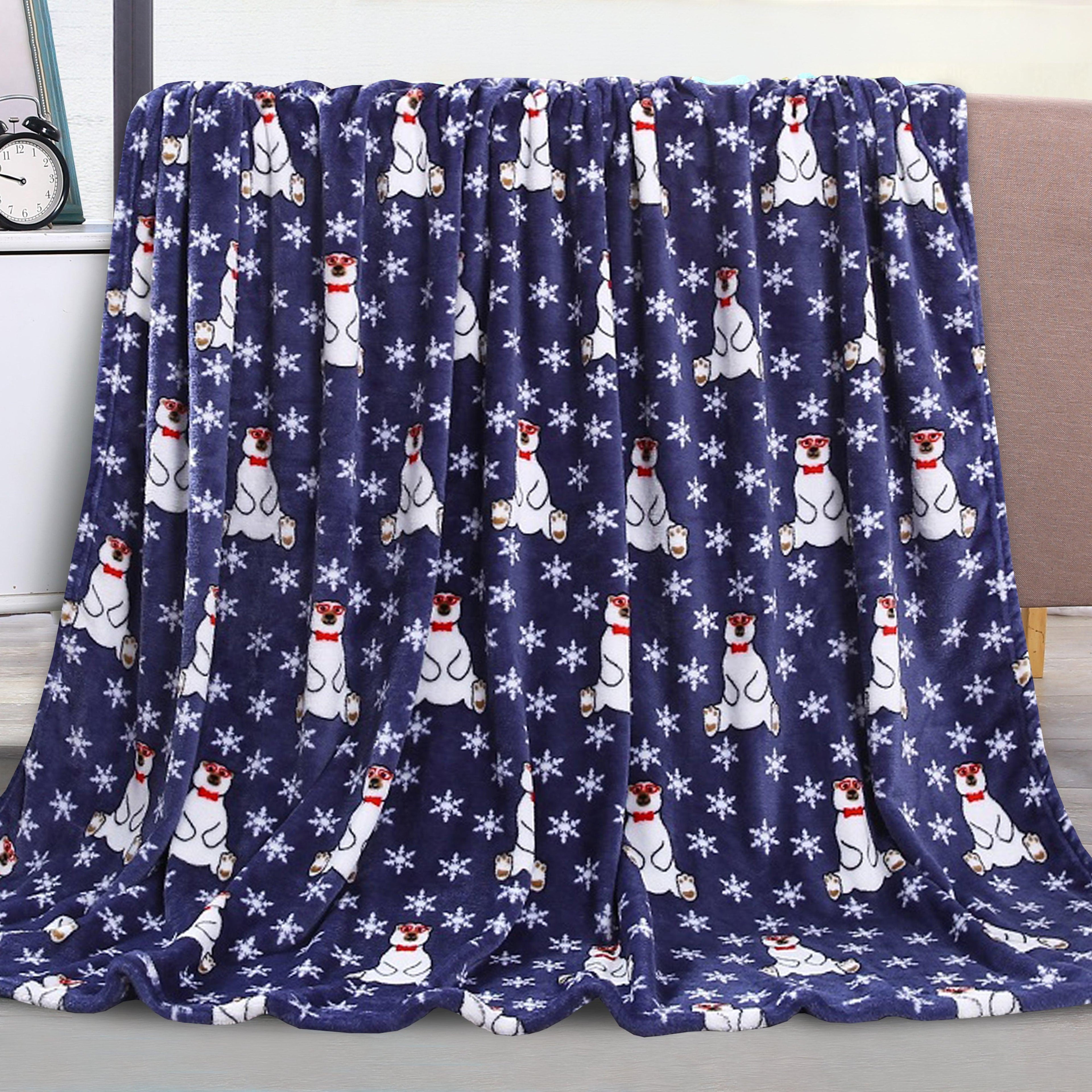 50" x 60" Holiday Velvet Plush Blanket Throw - 50 x 60 inches
