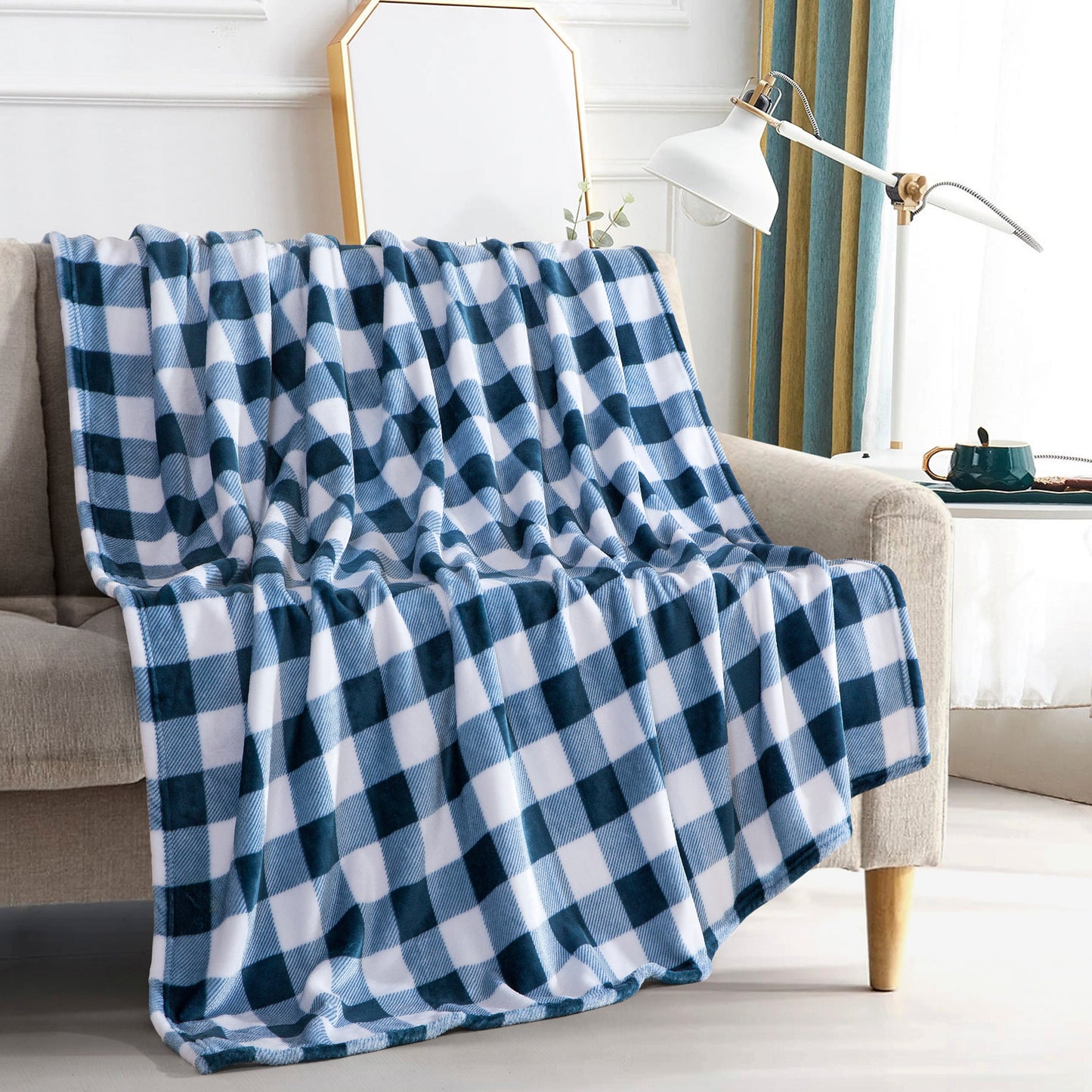 Elegant Comfort Plush All Season Lightweight Throw Blanket - 50 x 60 inches