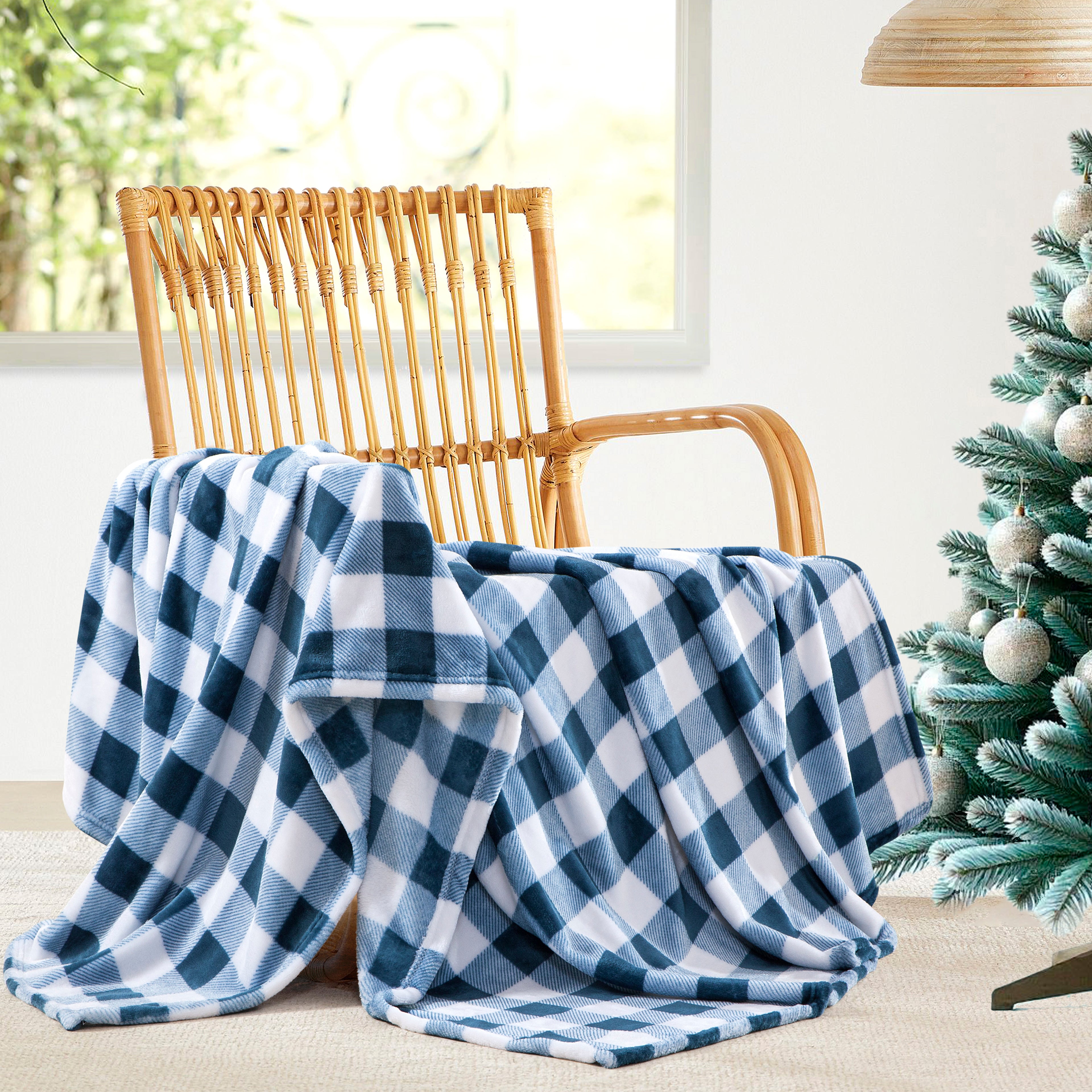 Plush All Season Lightweight Throw Blanket - 50 x 60 inches