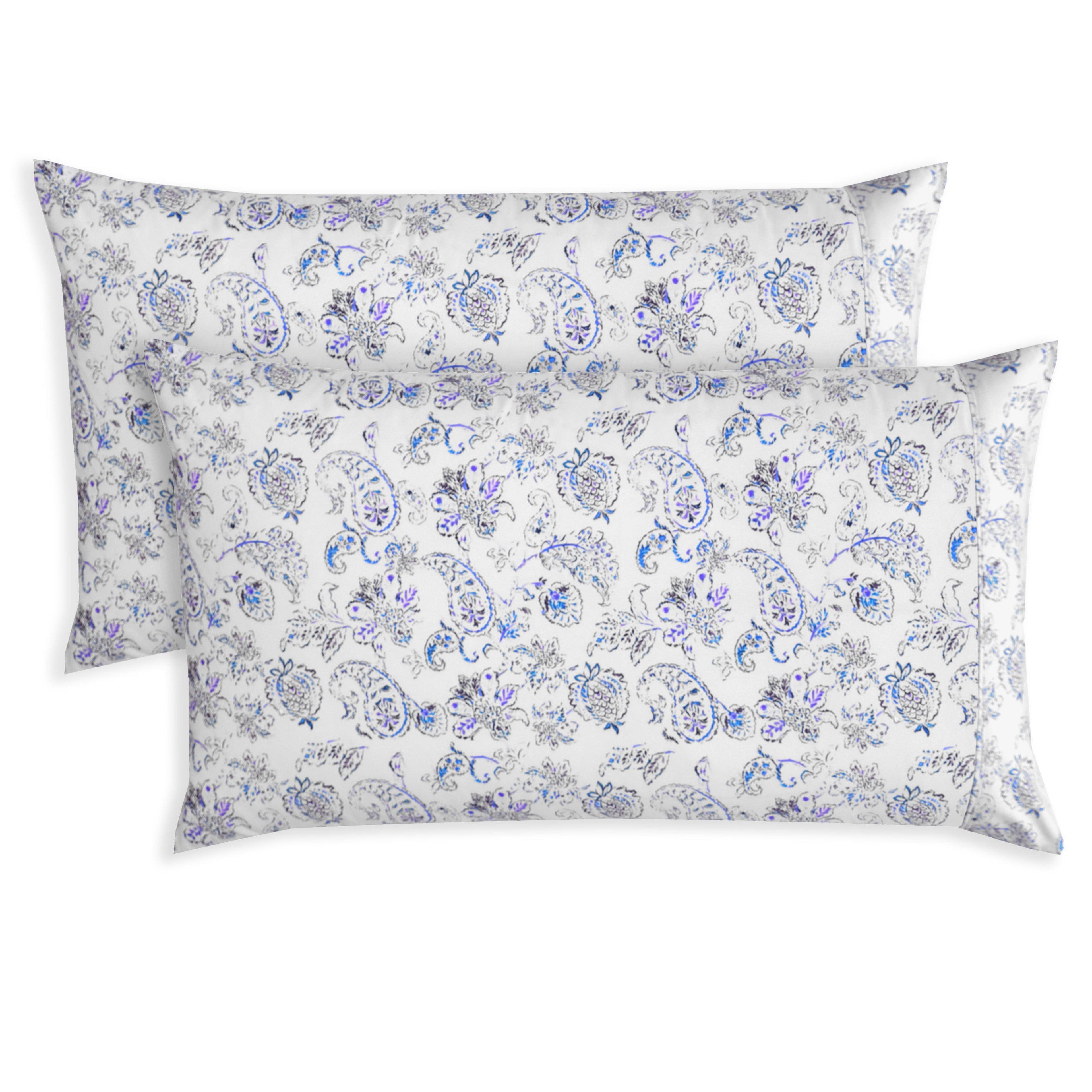 Set of 2 Printed Paisley Pattern Pillowcases