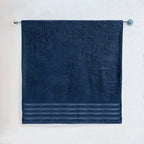 1-Piece Premium Turkish Cotton 4 Lines Stripe Jumbo Towel, 35x 70 inch