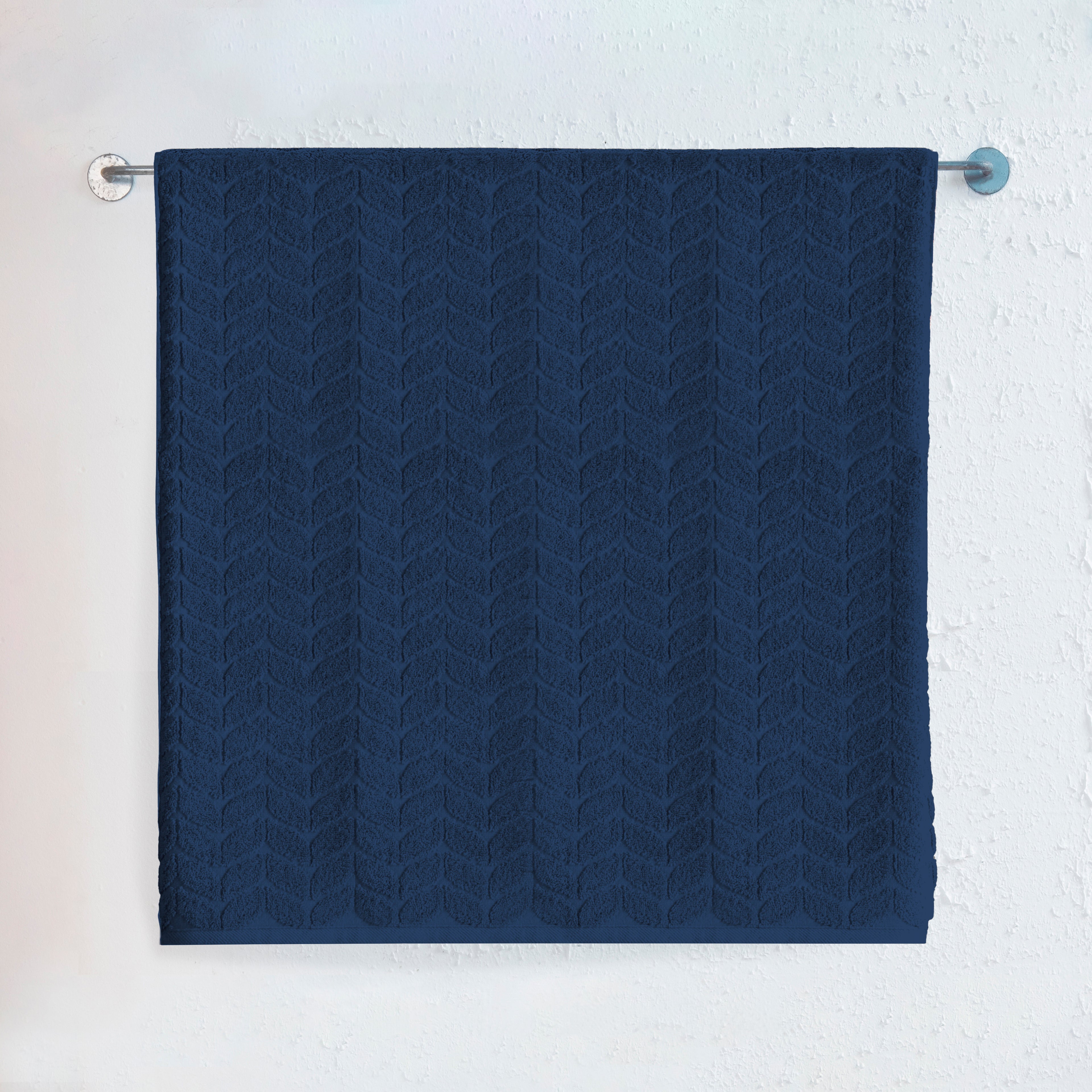 1-Piece Premium Turkish Cotton Braided Jumbo Towel, 35x 70 inch