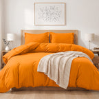 Essential 3-Piece Solid Duvet Cover Set