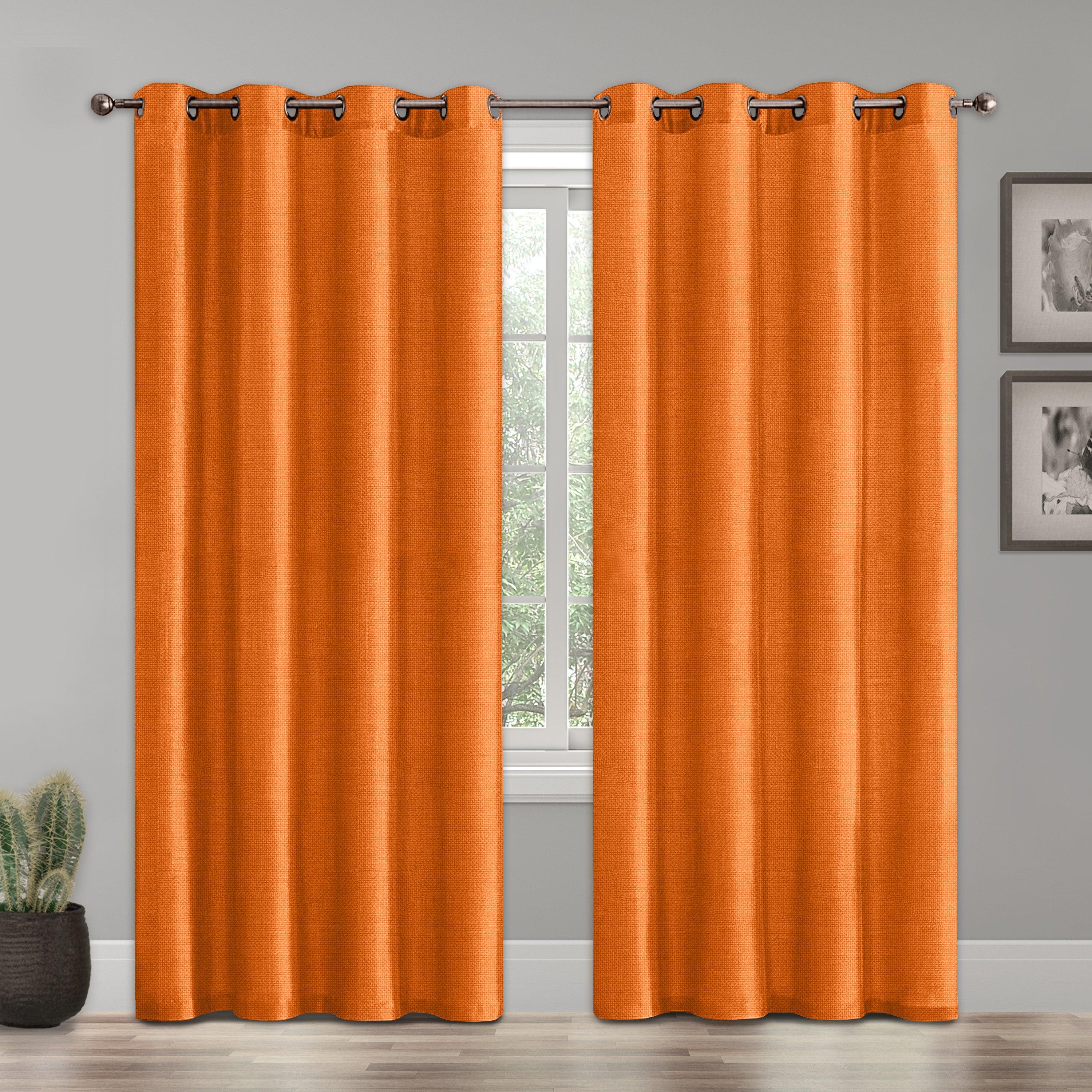 Set of 2 Room Darkening Grommet Top Curtains