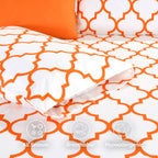6-Piece Moroccan Trellis Printed Pattern - Soft as a Hotel Premium Quality