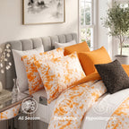 10-Piece Tie-Dye Comforter Set, Includes 6-Piece Sheet Set with Double Sided Storage Pockets
