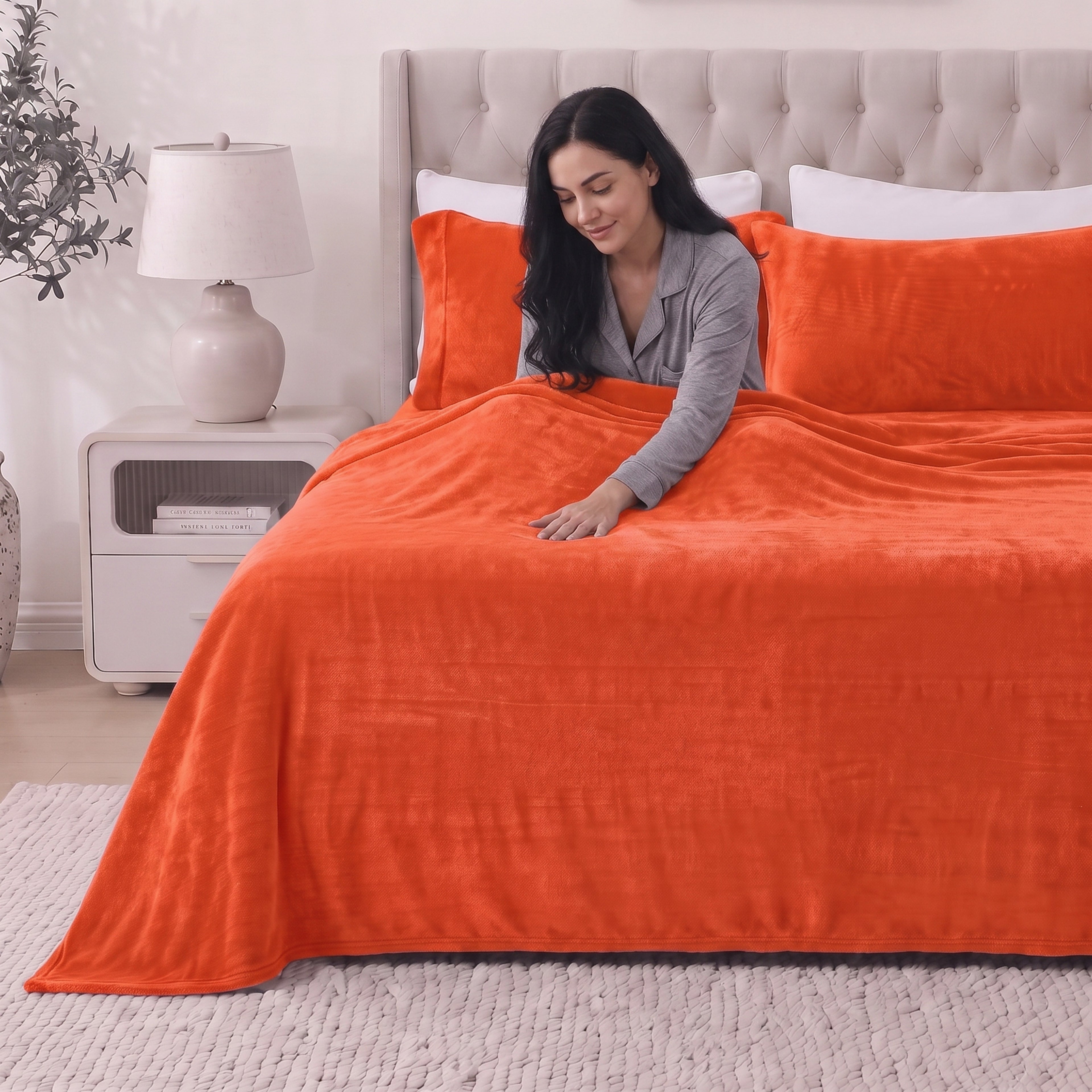 4-Piece Velvet Plush Flannel Sheet Set