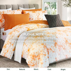 10-Piece Tie-Dye Comforter Set, Includes 6-Piece Sheet Set with Double Sided Storage Pockets