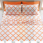 6-Piece Moroccan Trellis Printed Pattern - Soft as a Hotel Premium Quality