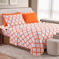 6-Piece Moroccan Trellis Printed Pattern - Soft as a Hotel Premium Quality