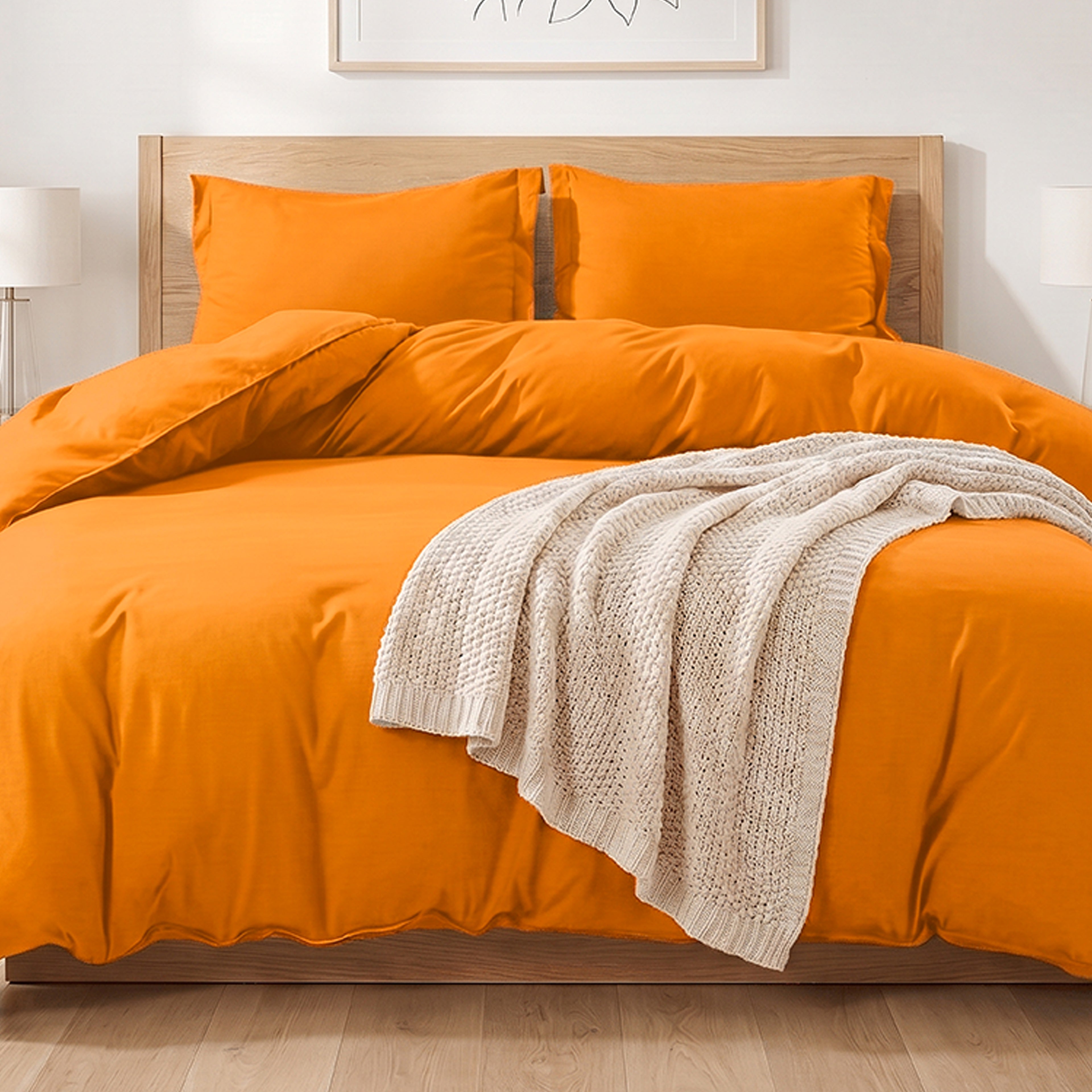 Essential 3-Piece Solid Duvet Cover Set