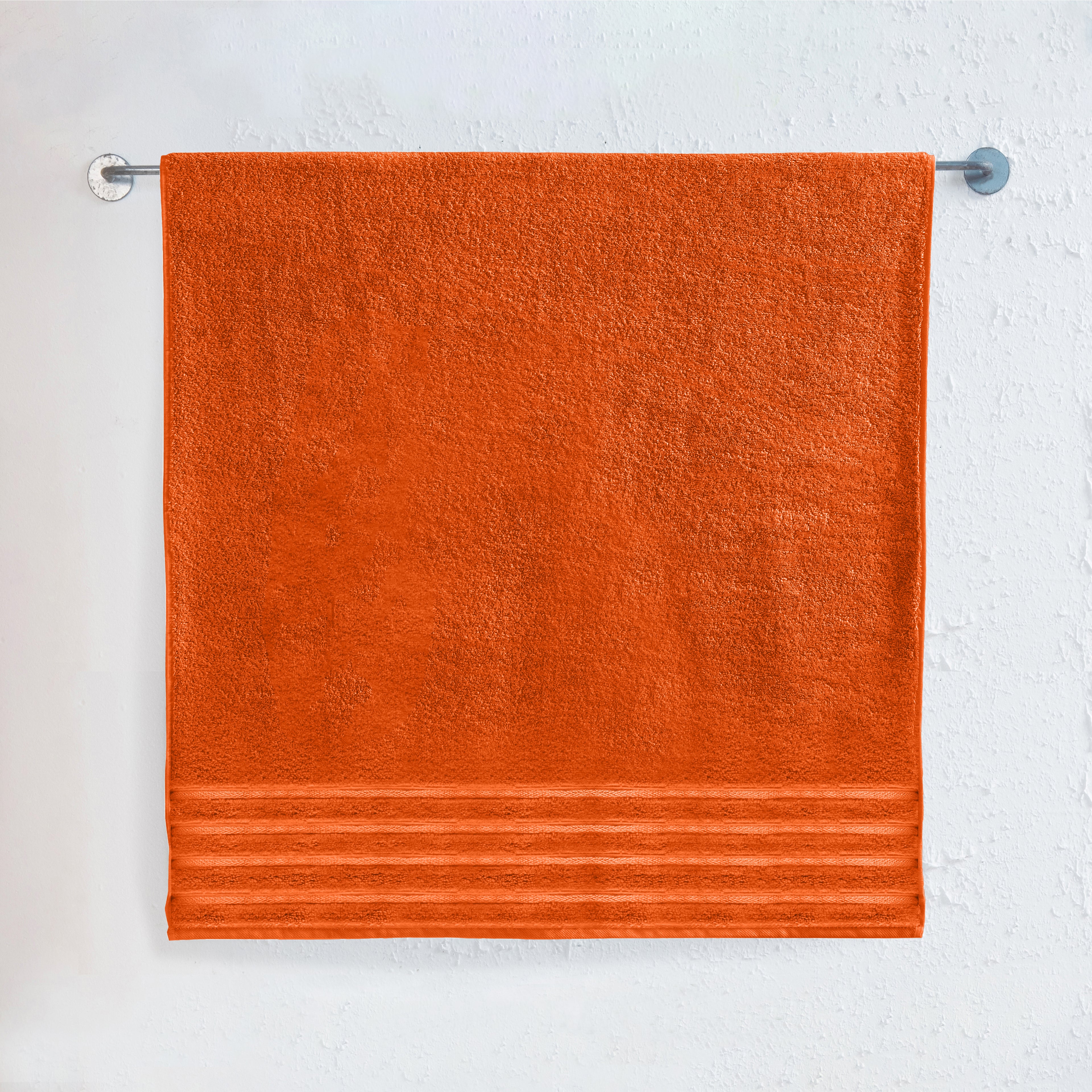 1-Piece Premium Turkish Cotton 4 Lines Stripe Jumbo Towel, 35x 70 inch