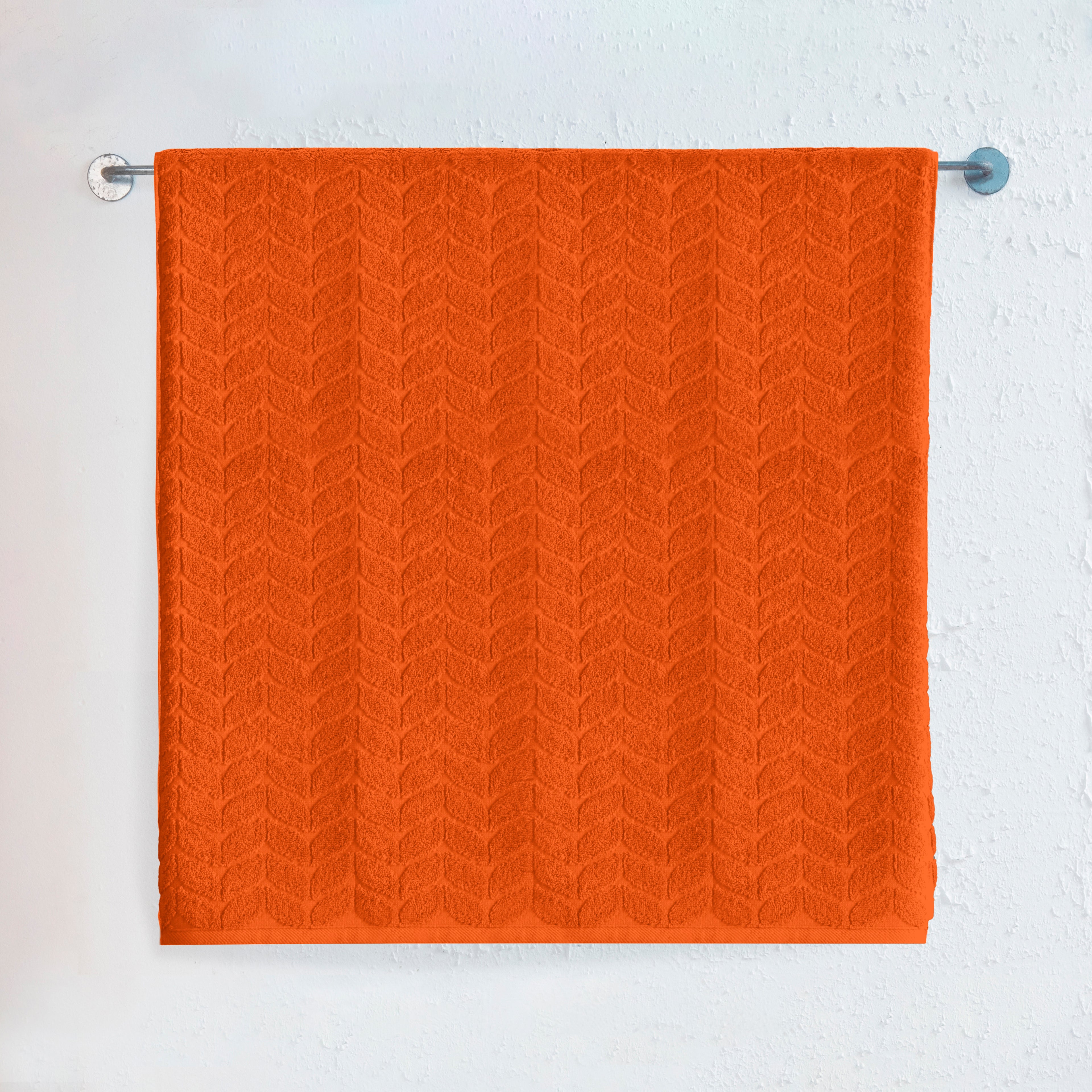 1-Piece Premium Turkish Cotton Braided Jumbo Towel, 35x 70 inch