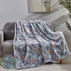 Glow In the Dark 50" x 60" Throw Blanket - Velvety Feel, 50 X 60 inches