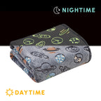 Glow In the Dark 50" x 60" Throw Blanket - Velvety Feel, 50 X 60 inches